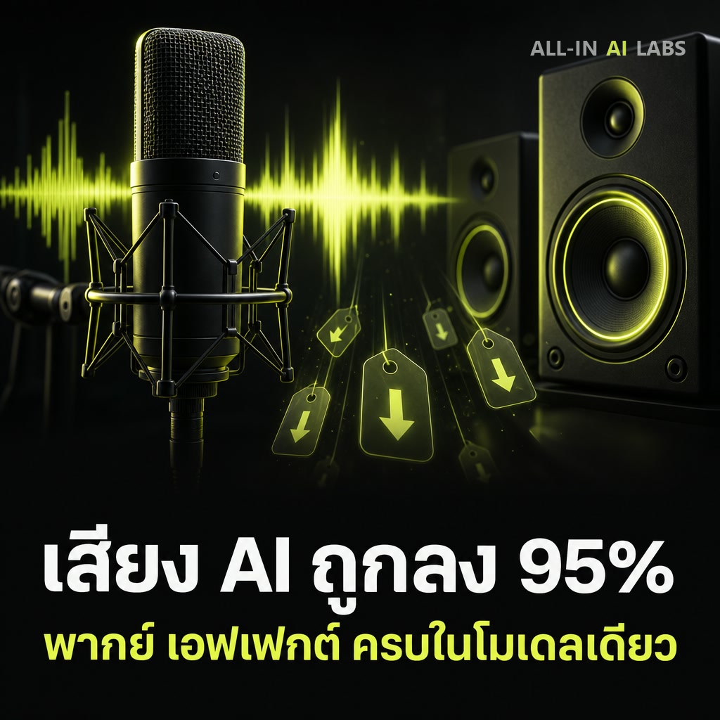 Poster ข่าว Alibaba Qwen-Audio-3.1 ลดราคาเสียง AI