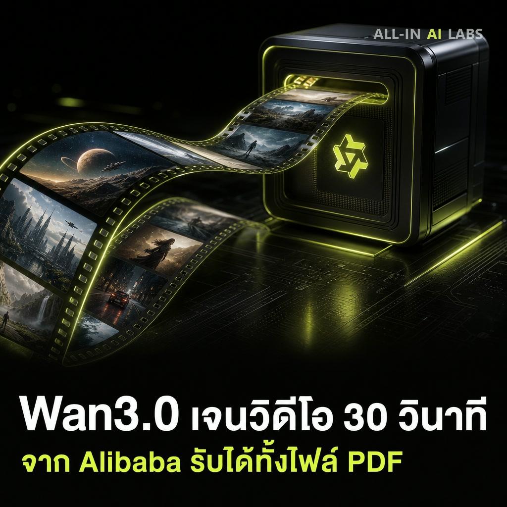 Poster ข่าว Alibaba เปิดตัว Wan3.0 เจนวิดีโอ 30 วินาที