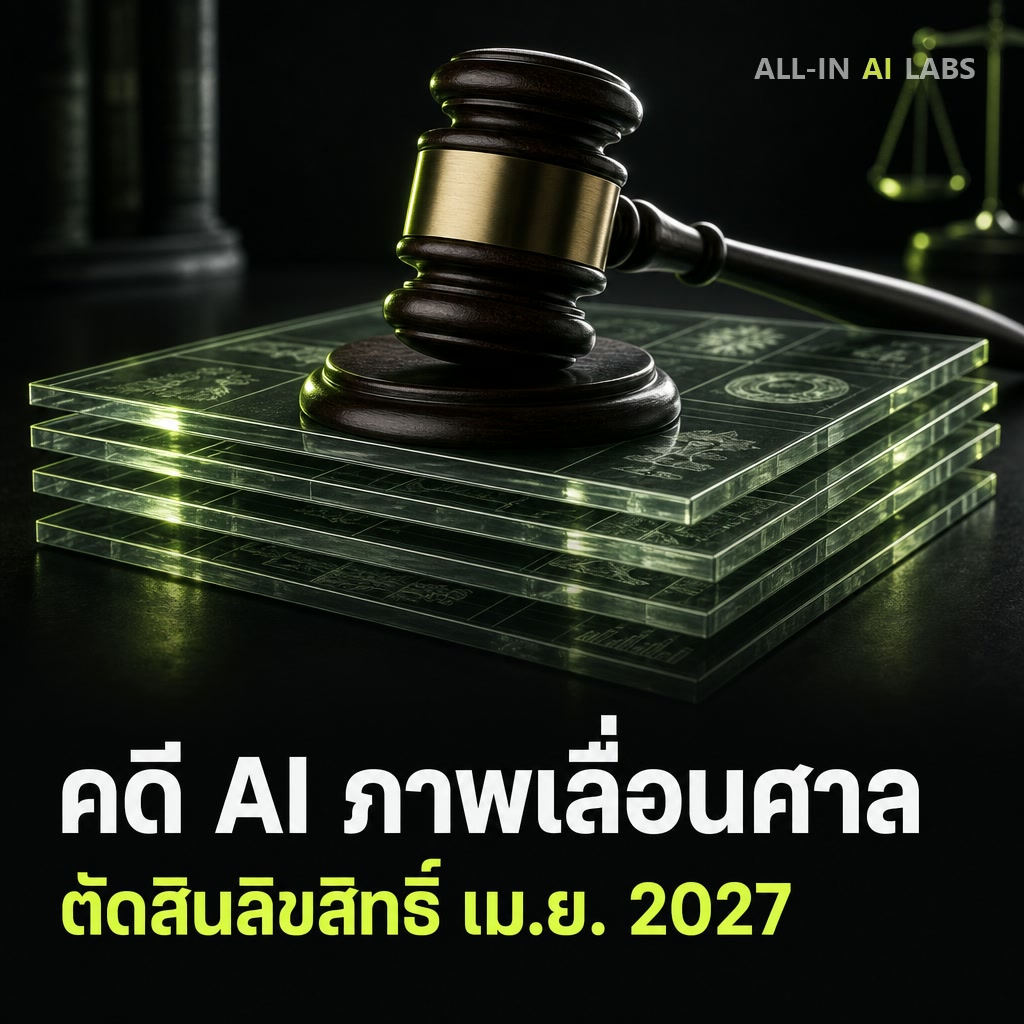 Poster ข่าว คดี Andersen v. Stability AI เลื่อนพิจารณาไปปี 2027
