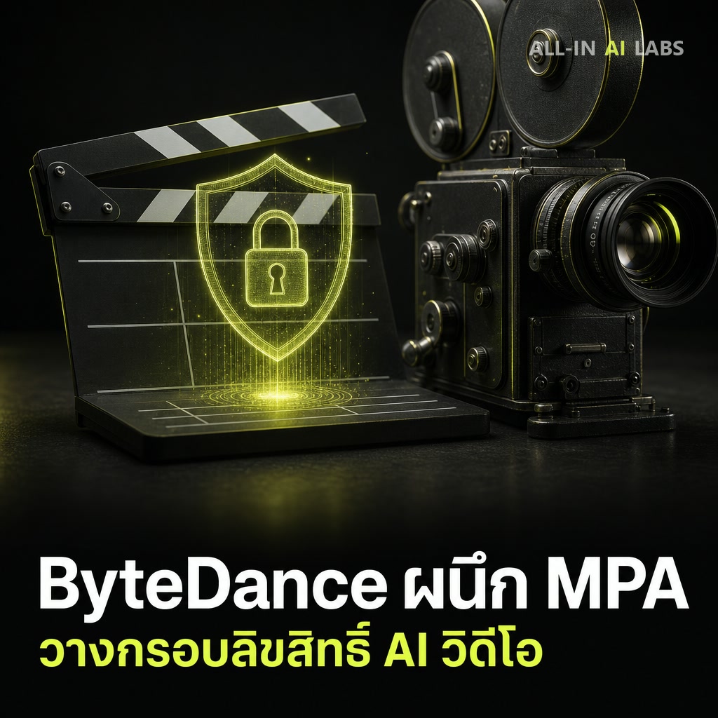 Poster ข่าว ByteDance จับมือ Motion Picture Association วางกรอบลิขสิทธิ์ AI วิดีโอ 18 สิงหาคม 2026