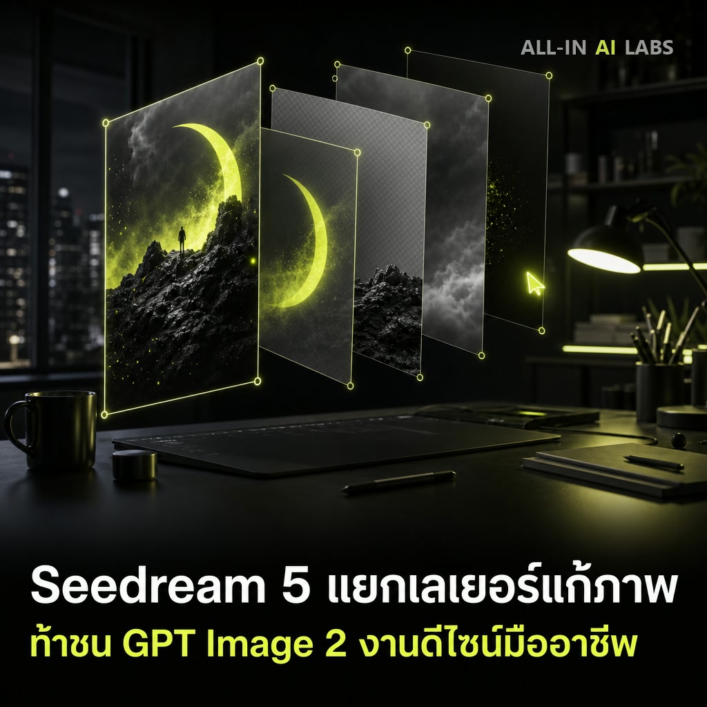 Poster ข่าว Seedream 5.0 Pro แยกเลเยอร์แก้ภาพ