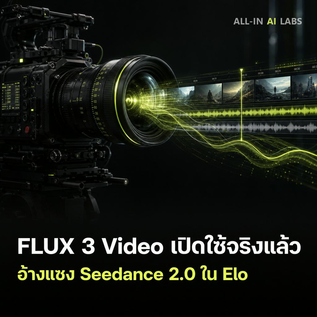 Poster ข่าว FLUX 3 Video เปิดใช้งานจริงทั่วโลก