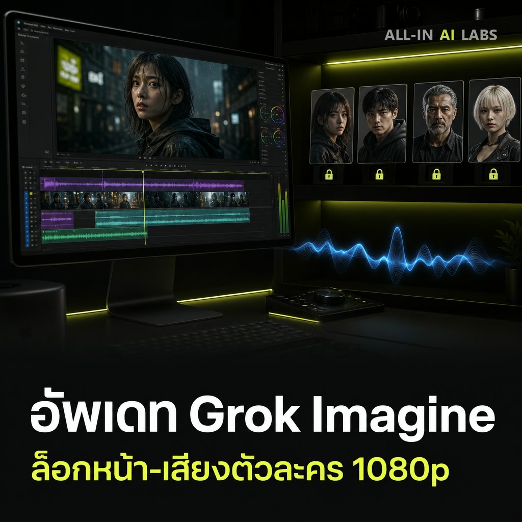 Poster ข่าว Grok Imagine Video 1.5 อัพเดท 1080p และ multi-reference