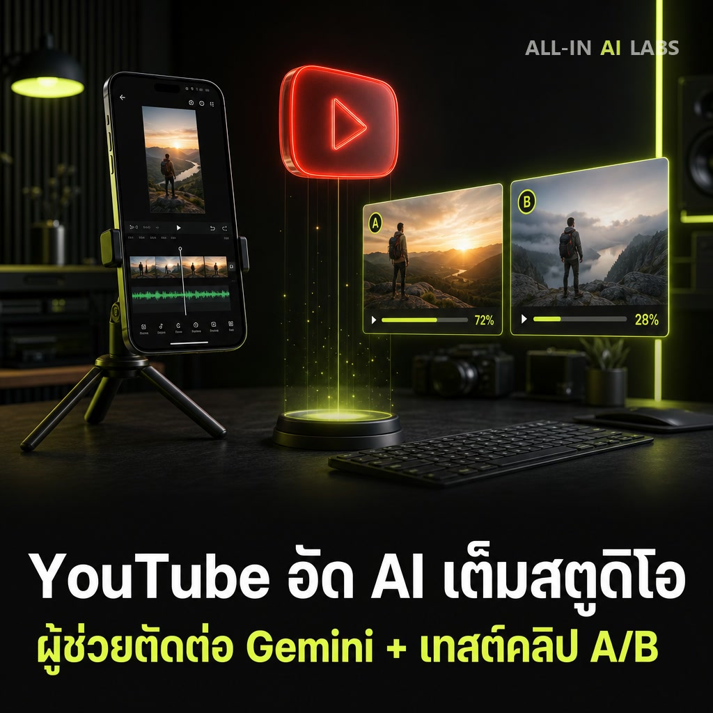 Poster ข่าว Made on YouTube 2026 เครื่องมือ AI ใหม่สำหรับครีเอเตอร์