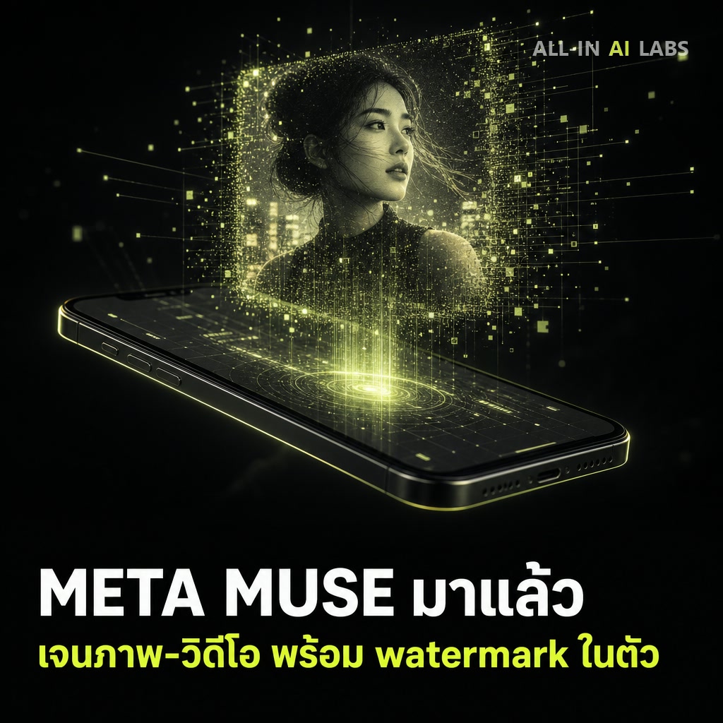 Poster ข่าว Meta เปิดตัว Muse Image และ Muse Video