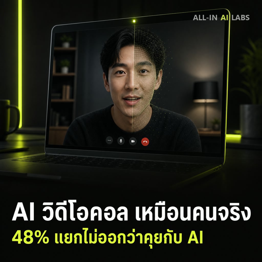Poster ข่าว Tavus Griffin วิดีโอคอล AI ที่เหมือนคนจริง